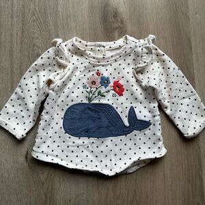 Baby Gap Whale Sweatshirt, 6-12 months
